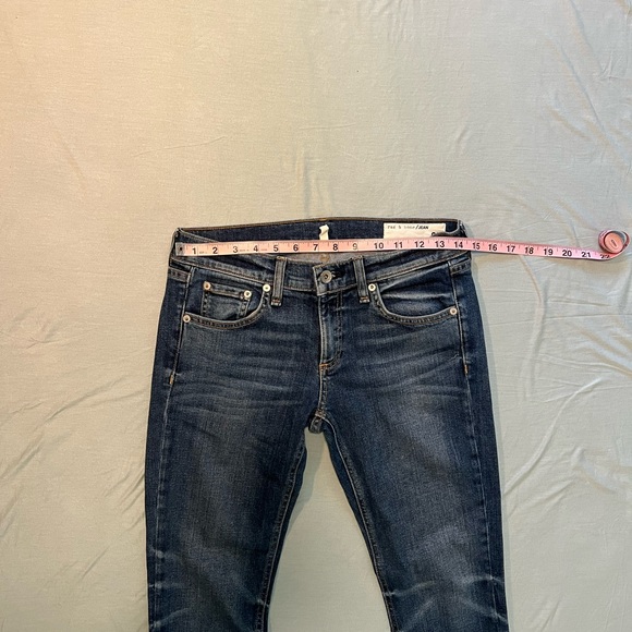 Rag And Bone Size 25 Medium Wash Dre Capri Blue Jeans - Picture 3 of 4